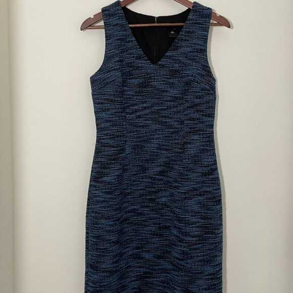 Ann Taylor Factory Sleeveless Dress - Black/Blue 6P - Picture 1 of 7